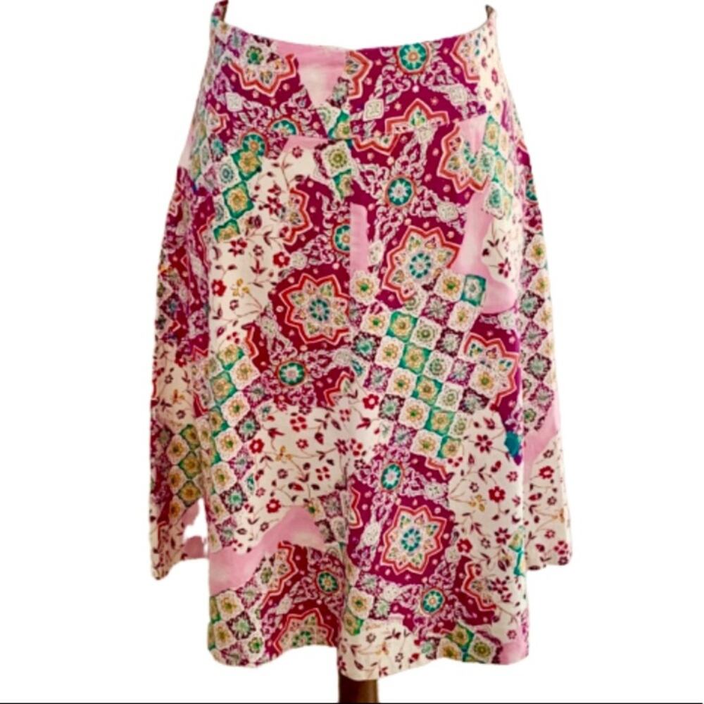 Nice Wear skirt patchwork print 1990s